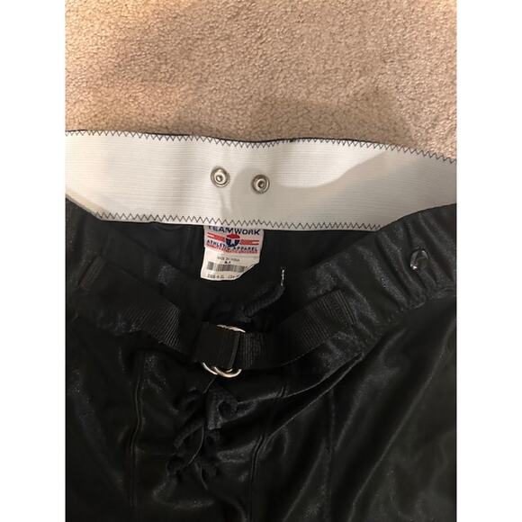 Teamwork Athletic Apparel Black Football Pants Size XL (34–36) Lace-Up Front - Picture 3 of 3